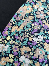 Load image into Gallery viewer, Purple&amp;teal floral tiered dress uk 10-12
