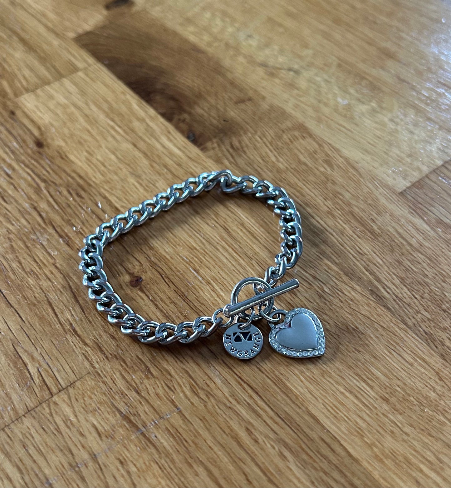 Heart charm bracelet