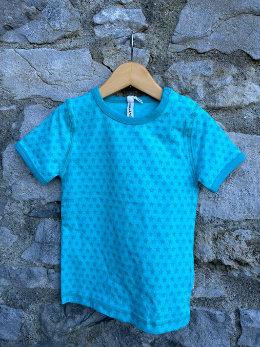 Turquoise stars T-shirt  18-24m (86-92cm)