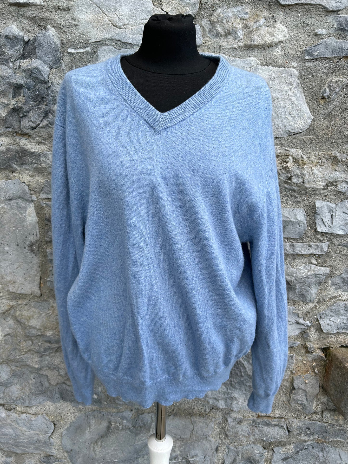 Blue cashmere jumper S/M