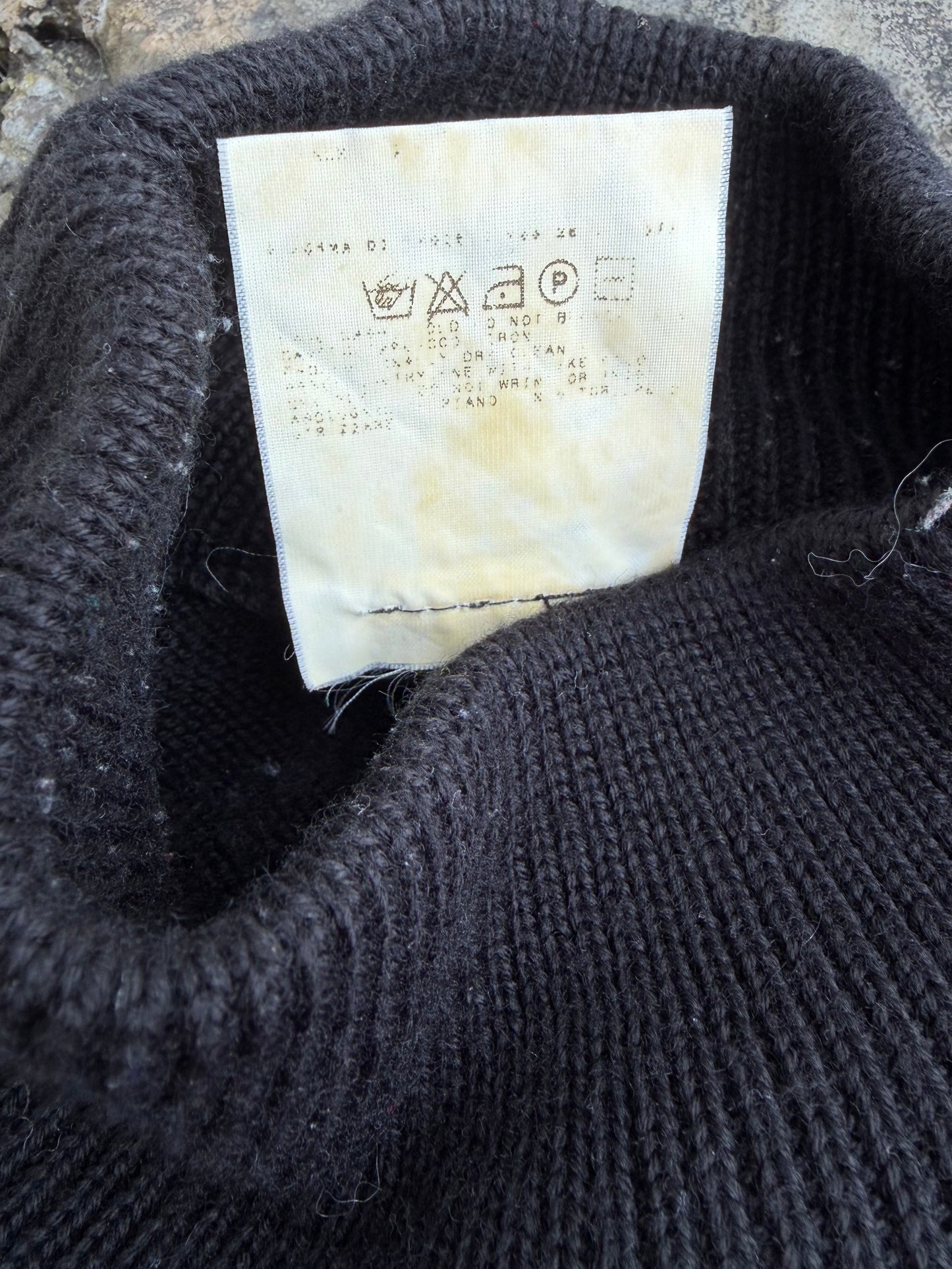 Y2K Versace army supply black jumper Medium
