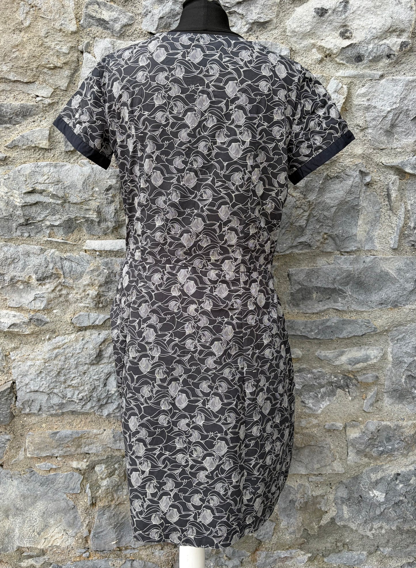 Black&white bird dress uk 12