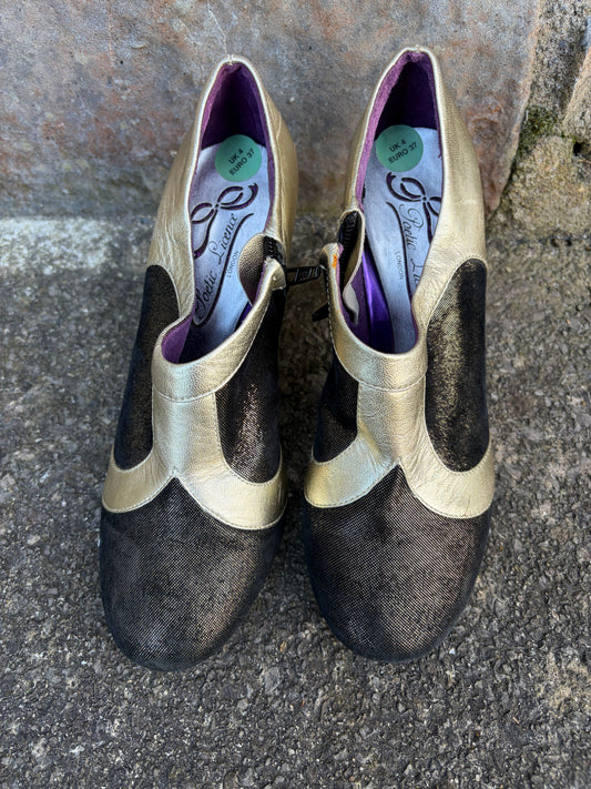 Black&gold heels  uk 4 (eu 37)