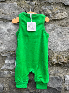 Green dungarees  0-1m (50-56cm)
