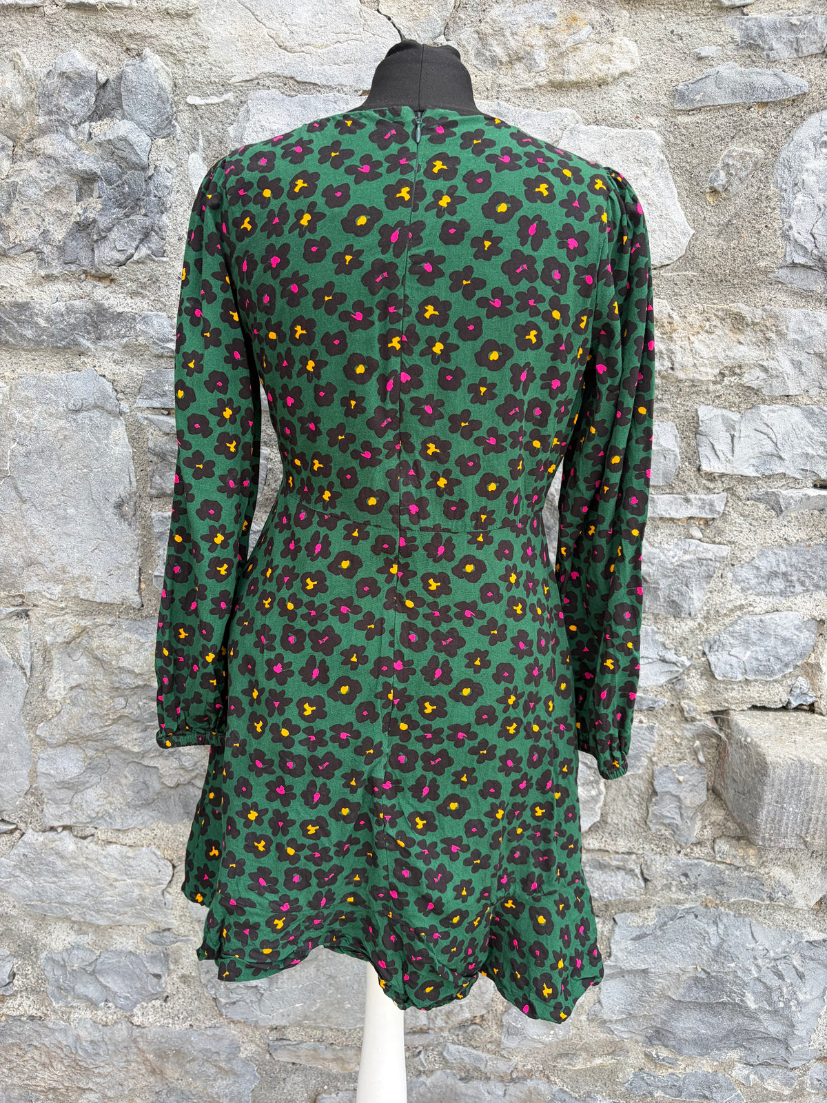 Green floral Juliette Dress uk 8-10