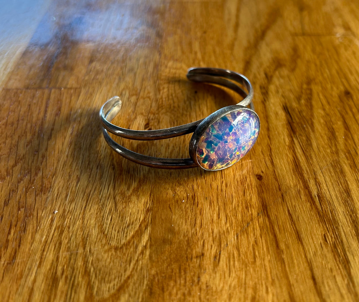 Bangle silver bracelet