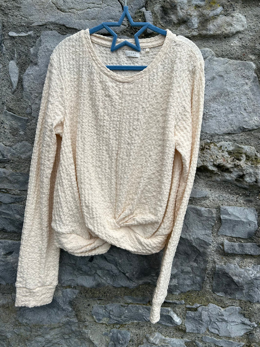 Cream texture top  12y (152cm)