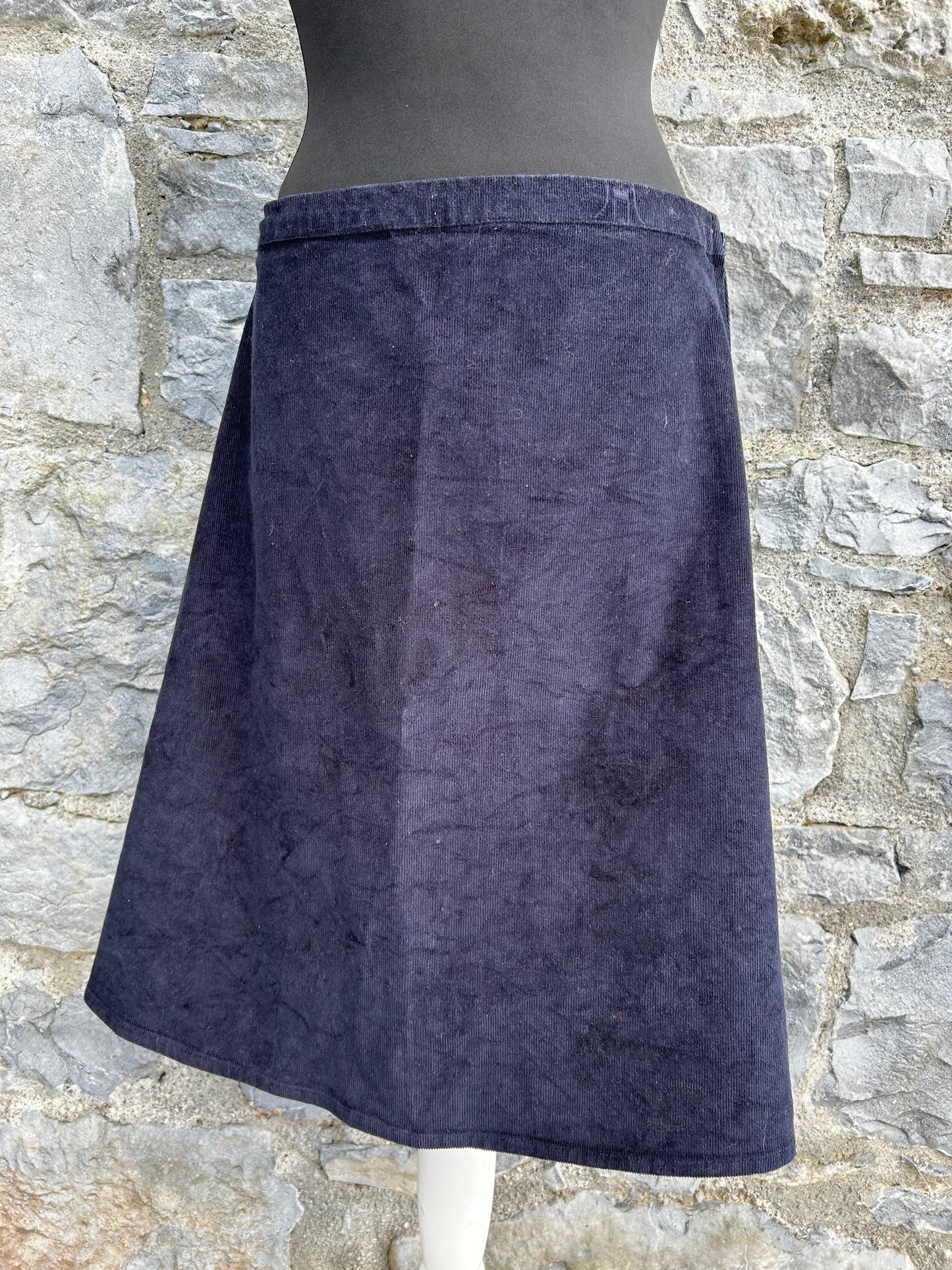 Navy cord skirt uk 12