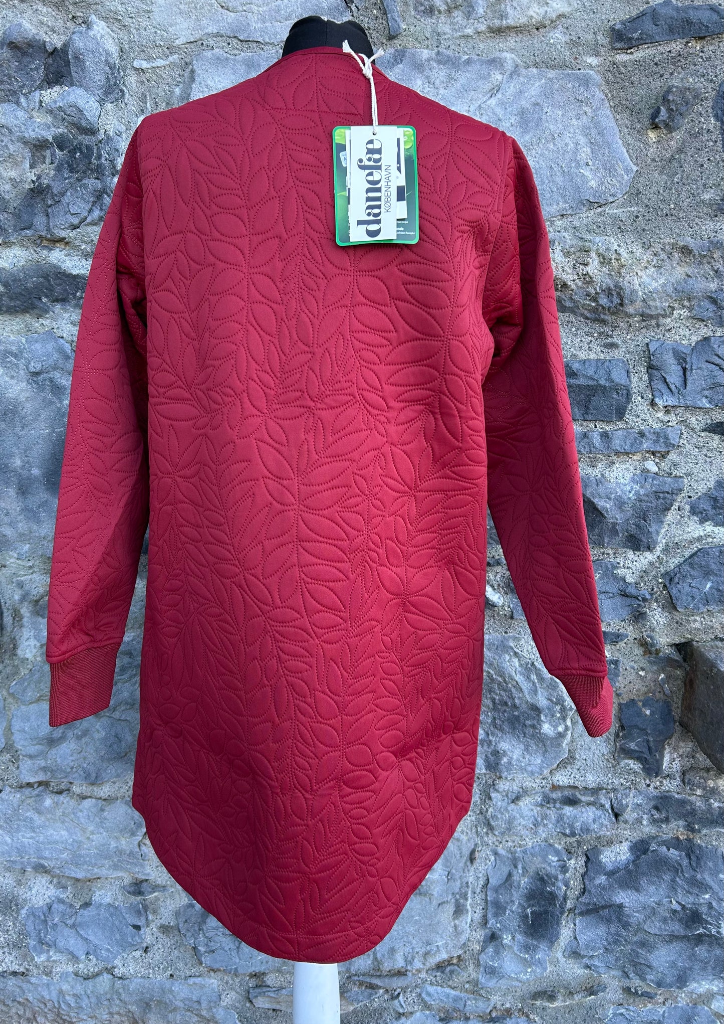 Dark red coat uk 10