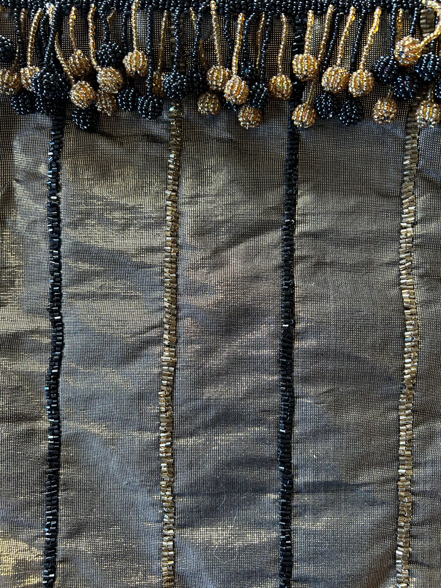 Black&gold beaded bag