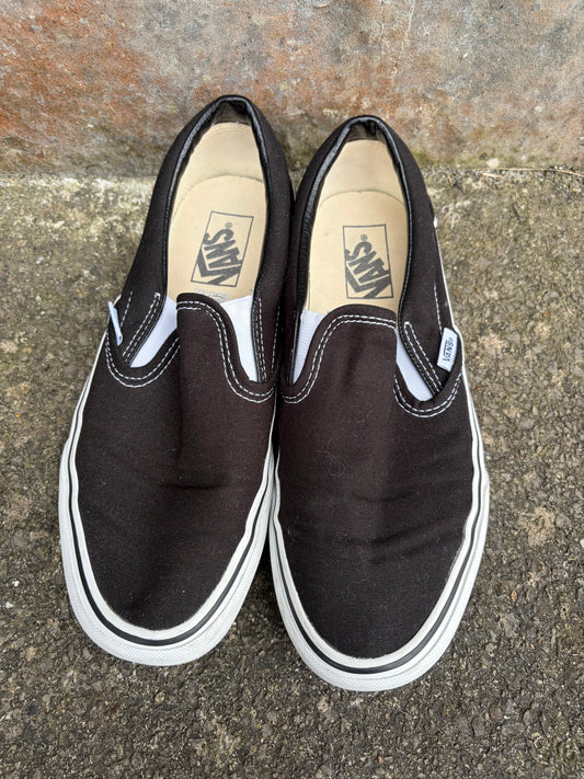 Black Classic Slip-On shoes  uk 6 (eu 39)