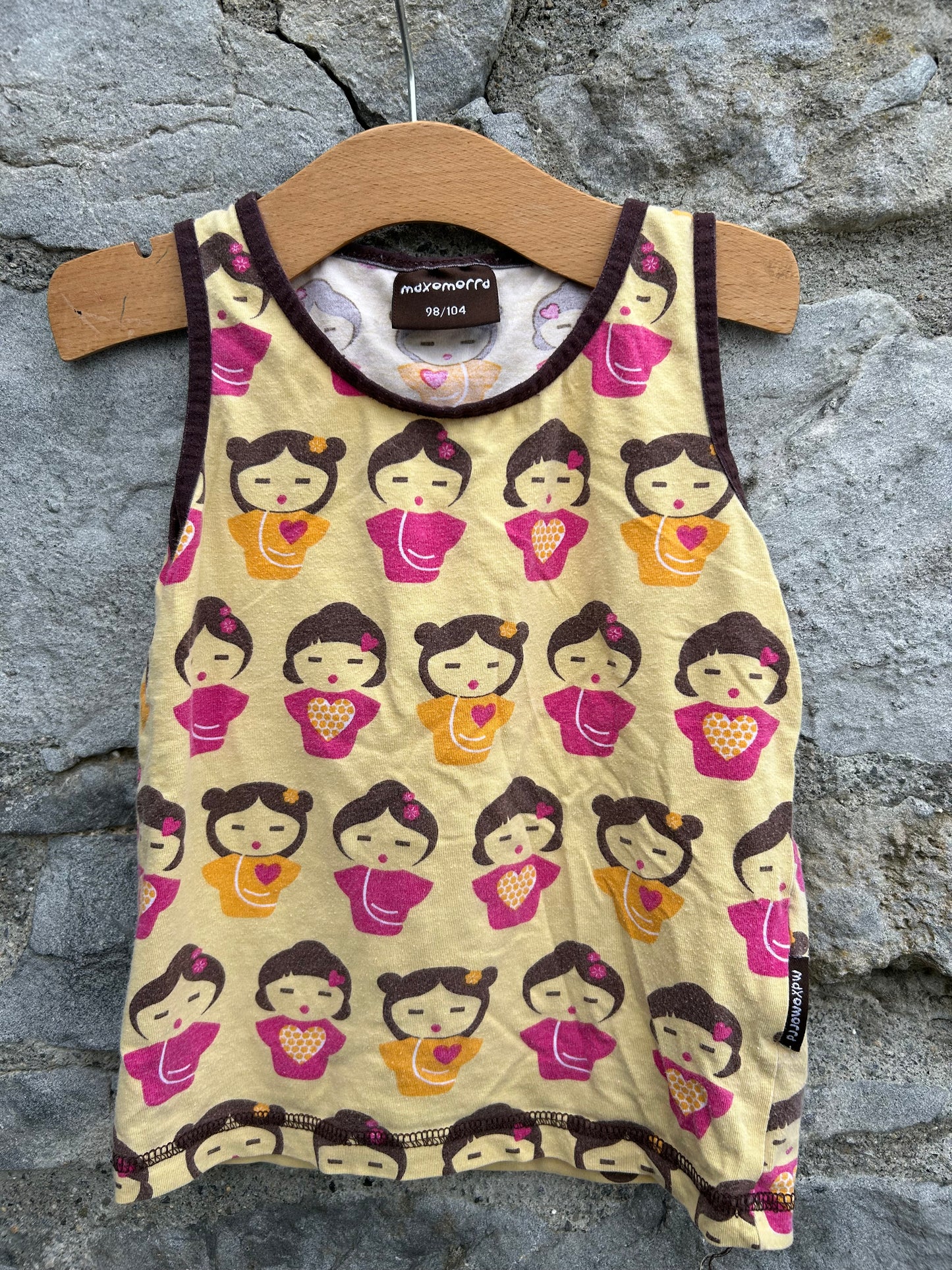 Japanese dolls tank top   3y (98cm)