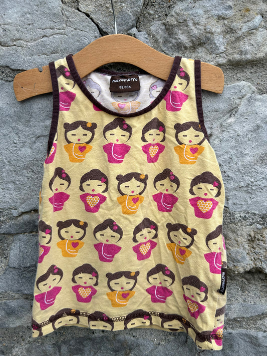 Japanese dolls tank top   3y (98cm)