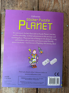 Usborne sticker puzzle planet