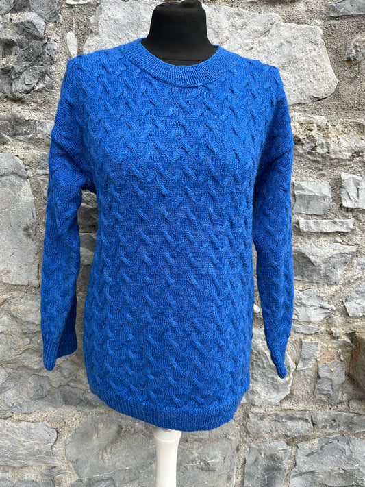 90s blue knot jumper uk 10