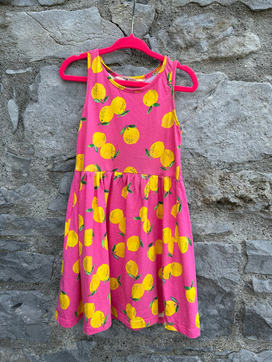 Lemon pink dress  3-4y (98-104cm)