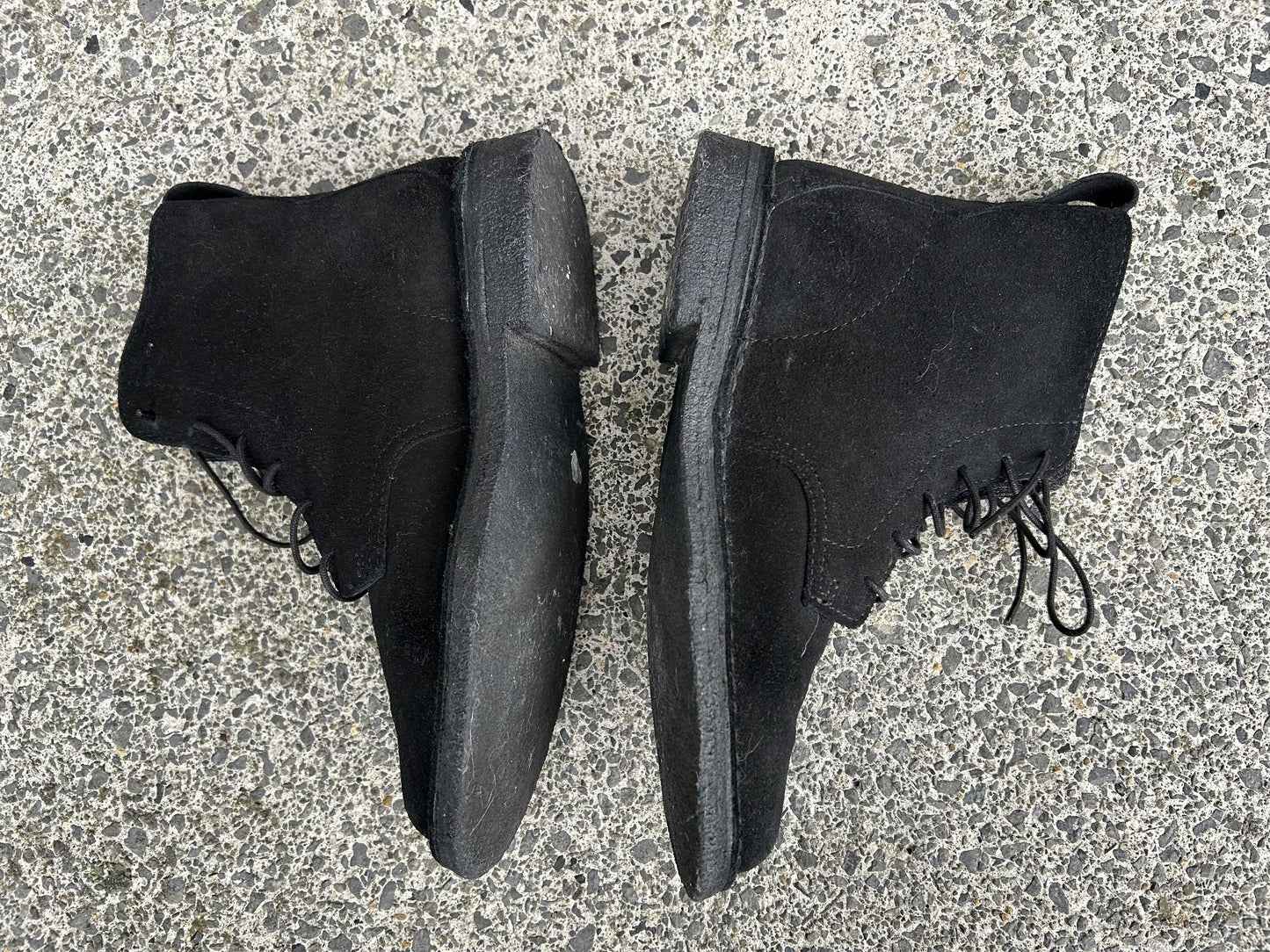 Black suede boots  uk 6 (eu 39.5)