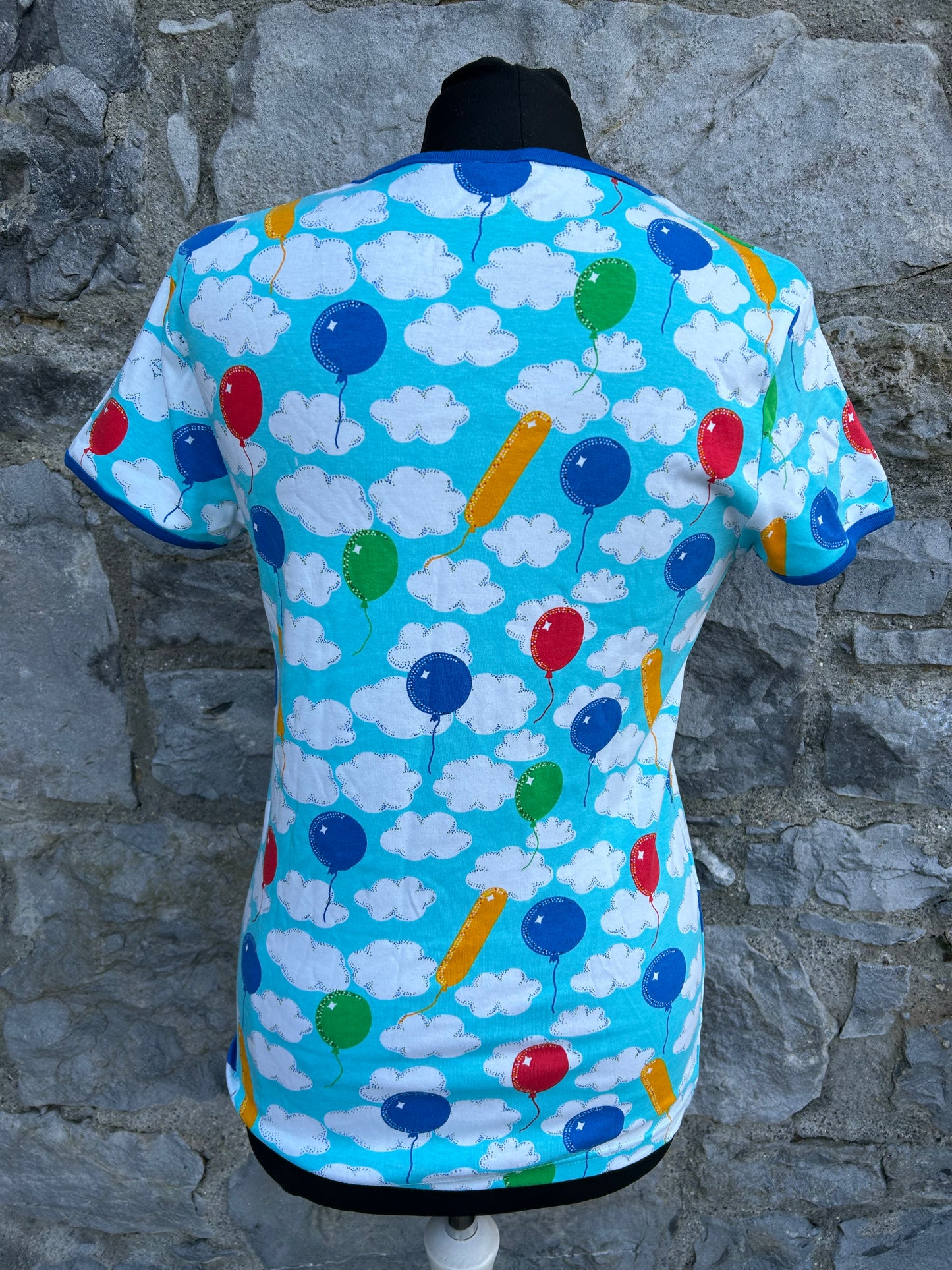 Balloons&clouds blue T-shirt  13y (158cm)