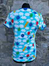 Load image into Gallery viewer, Balloons&amp;clouds blue T-shirt  13y (158cm)
