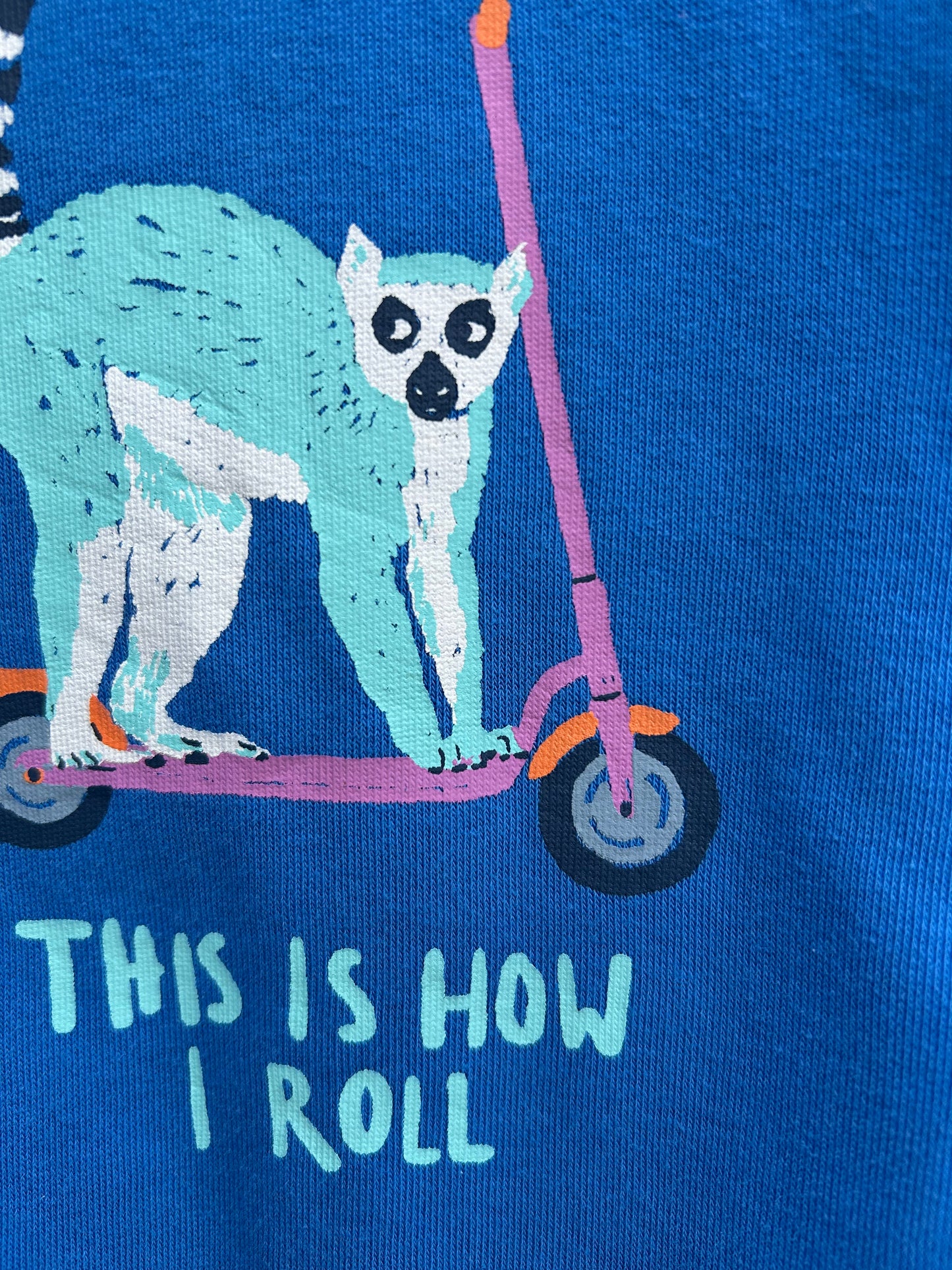 How I roll blue sweatshirt 2-3y (92-98cm)