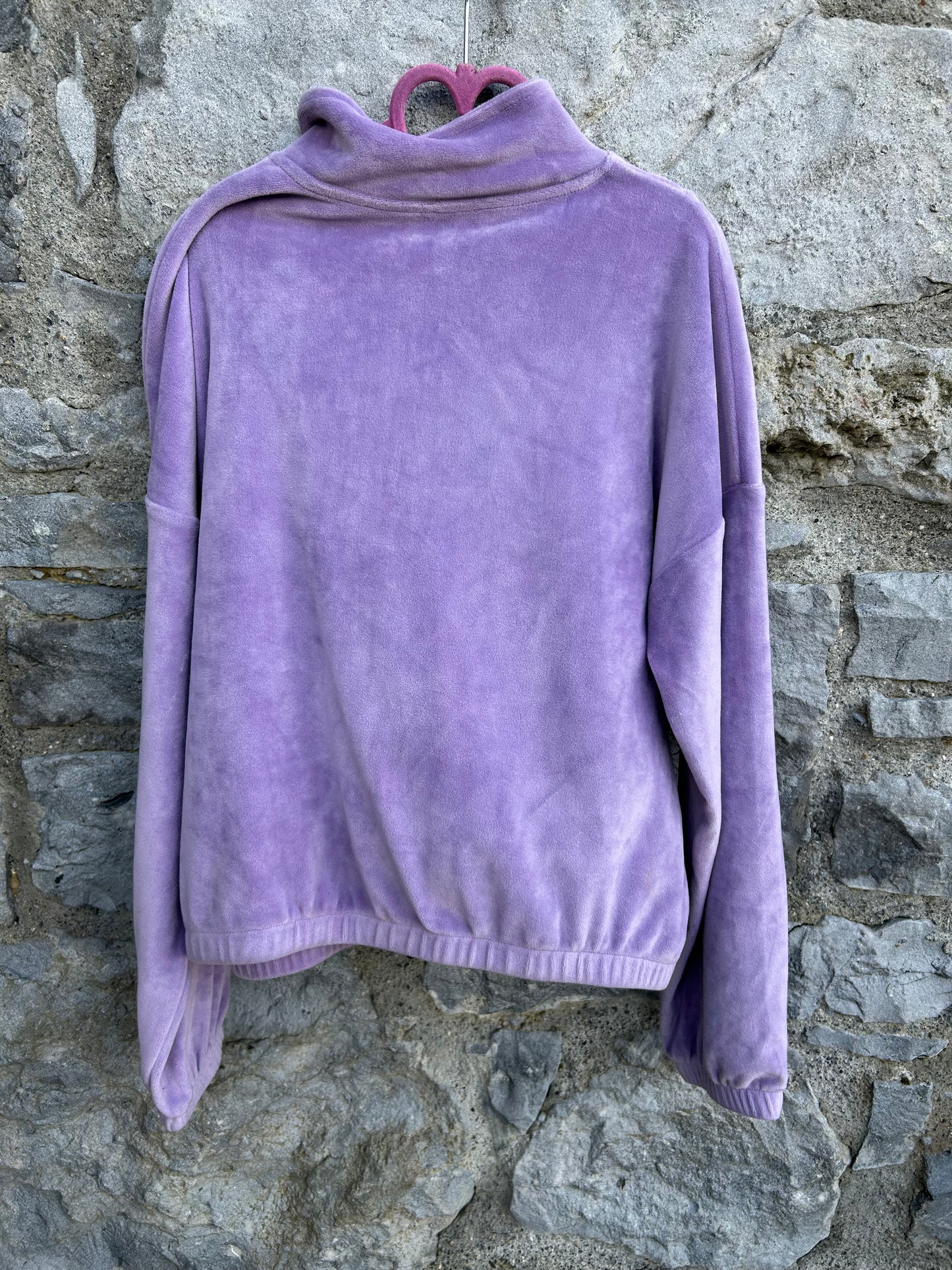 Purple velvet sweatshirt 11-12y (146-152cm)