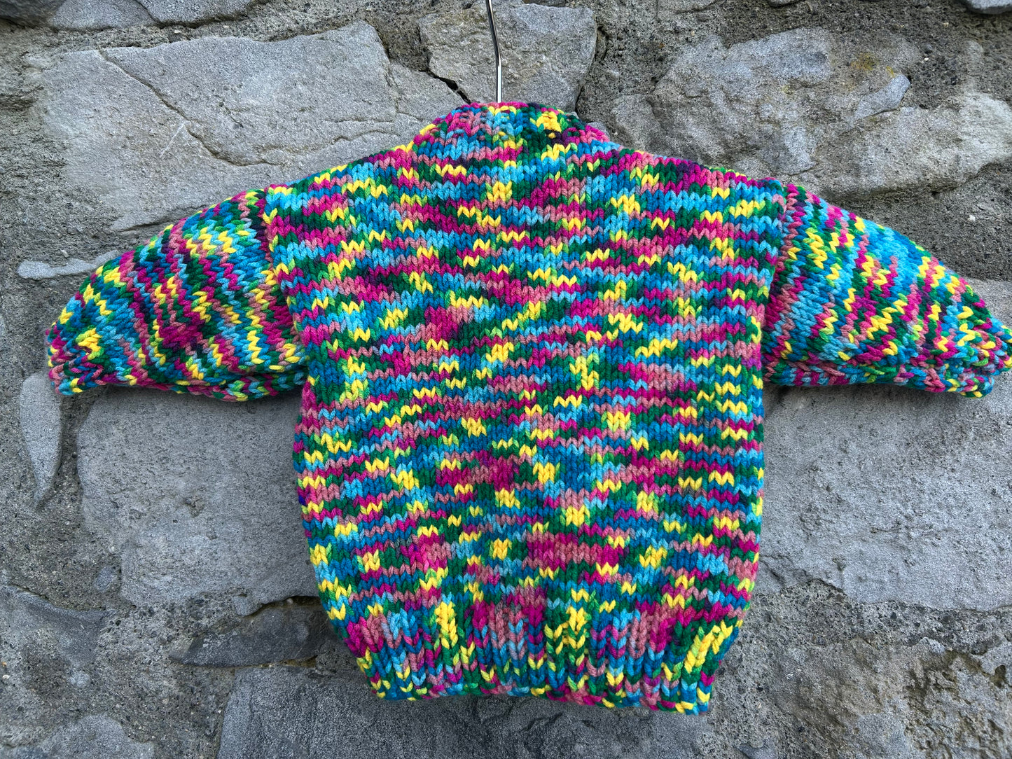 Colourful melange cardigan  0-3m (56-62cm)