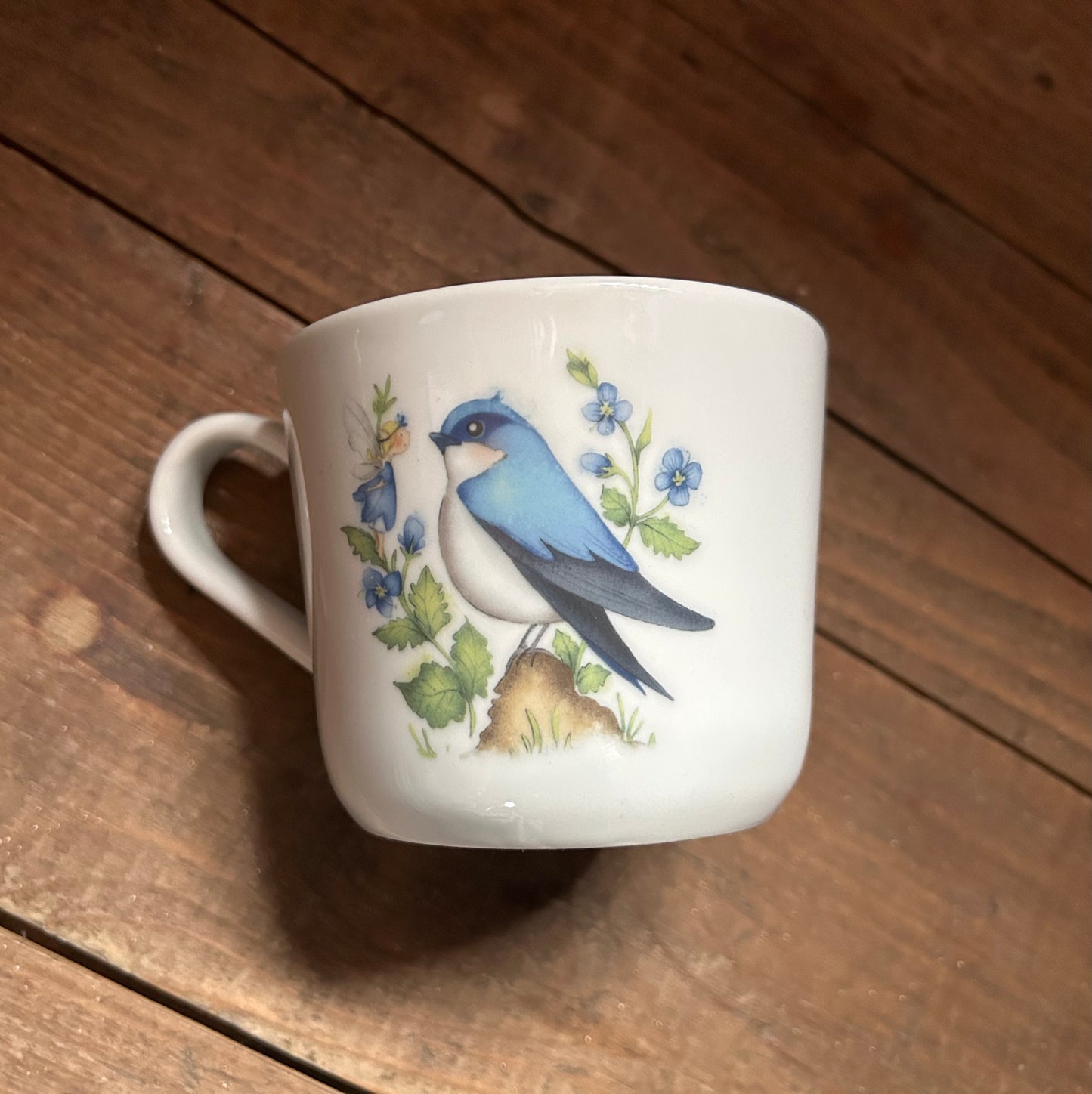 Blue bird mug
