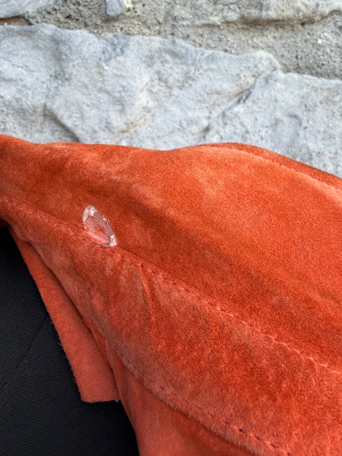 80s rusty suede shirt uk 14-16