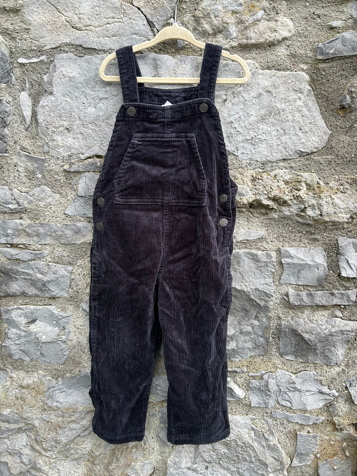 Charcoal cord dungarees 3-4y (98-104cm)