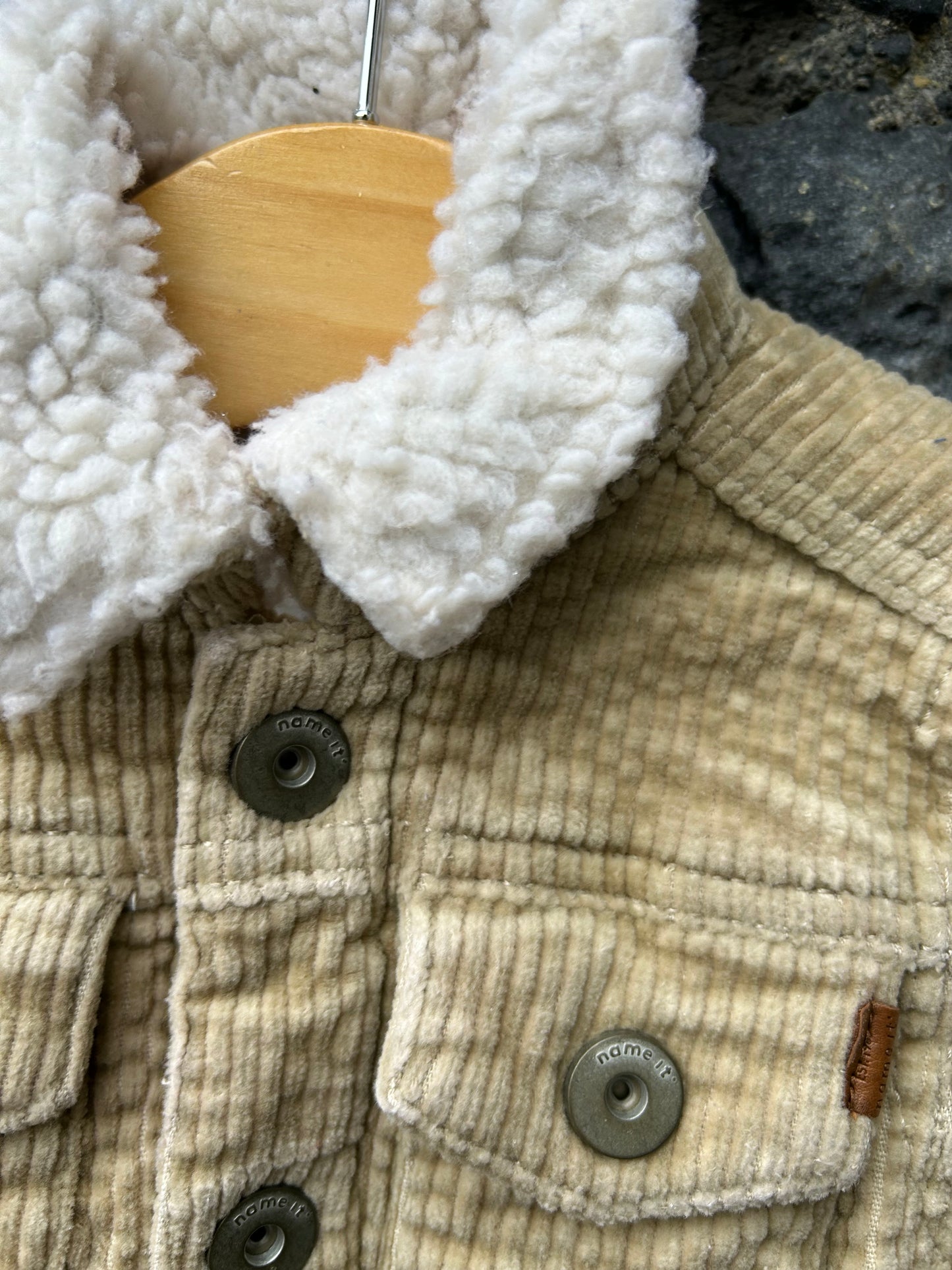 Beige cord jacket  9-12m (74-80cm)