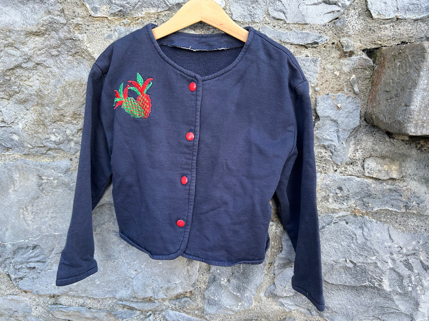90s pineapple navy bolero  8-9y (128-134cm)