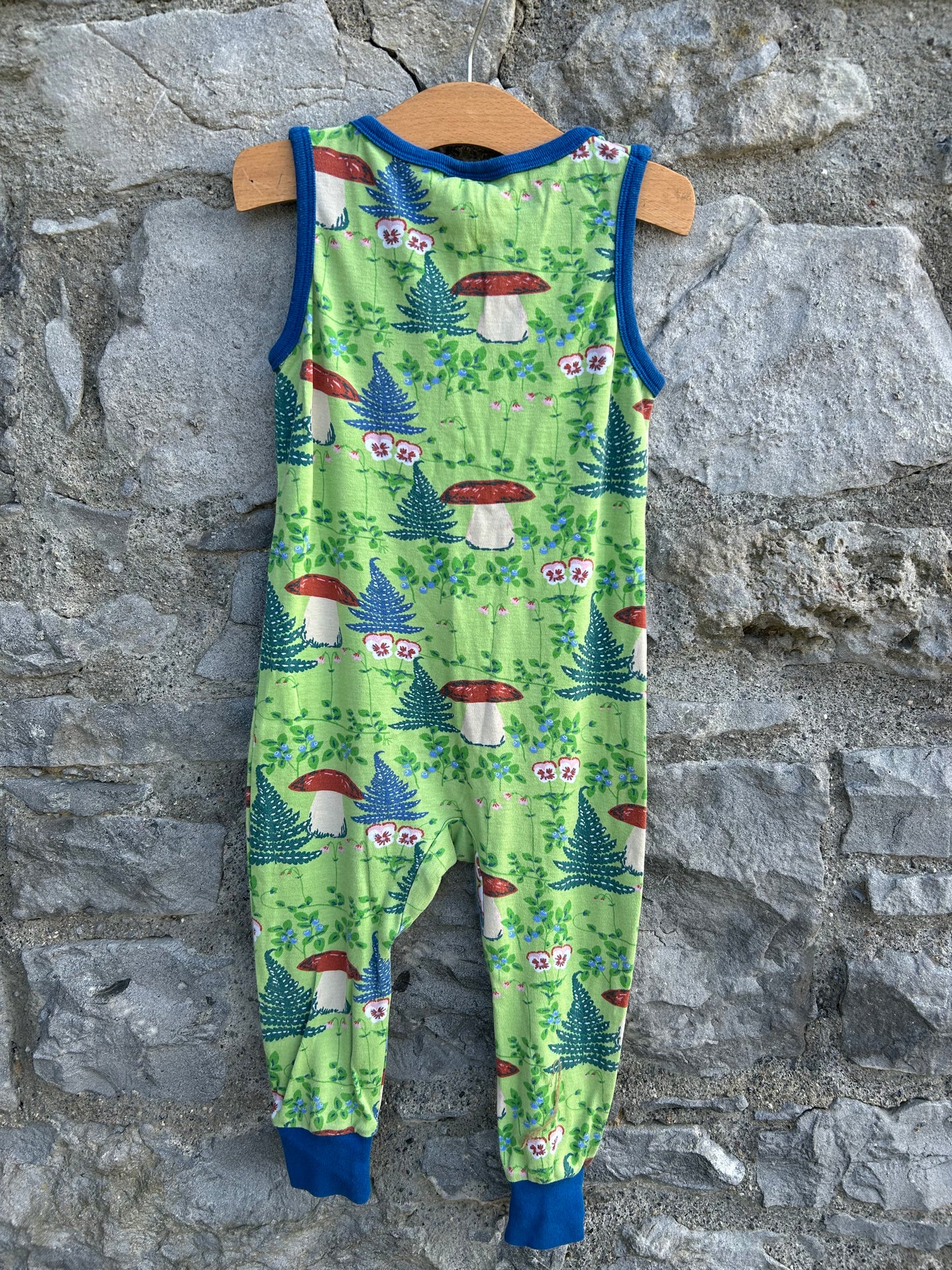 Dungarees Linnaea Jade Lime  12m (80cm)