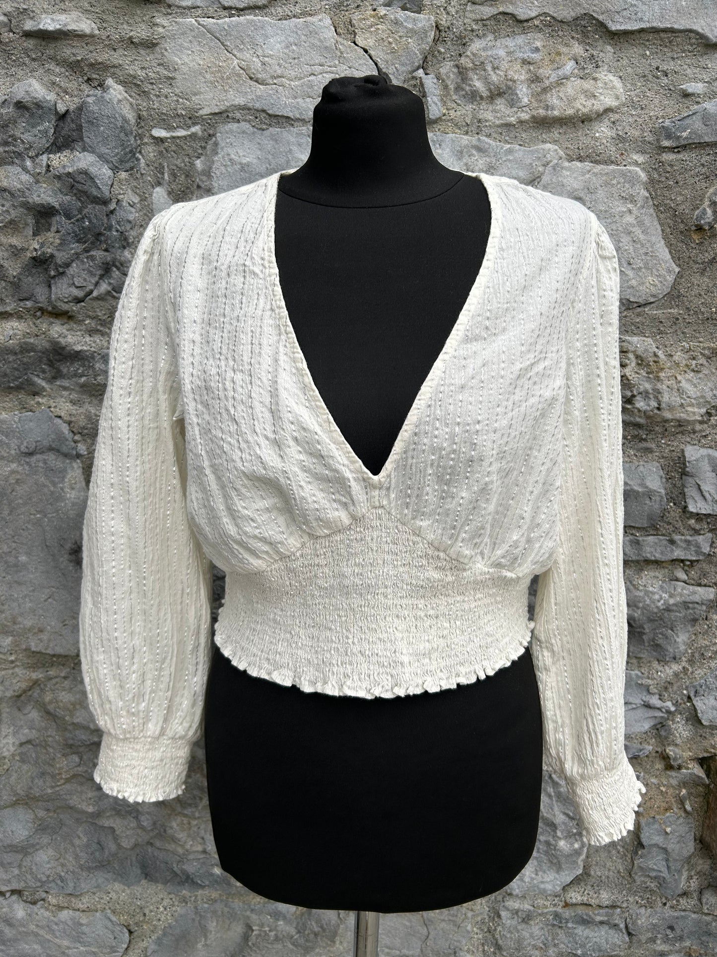 Ivory sparkly top uk 12-14