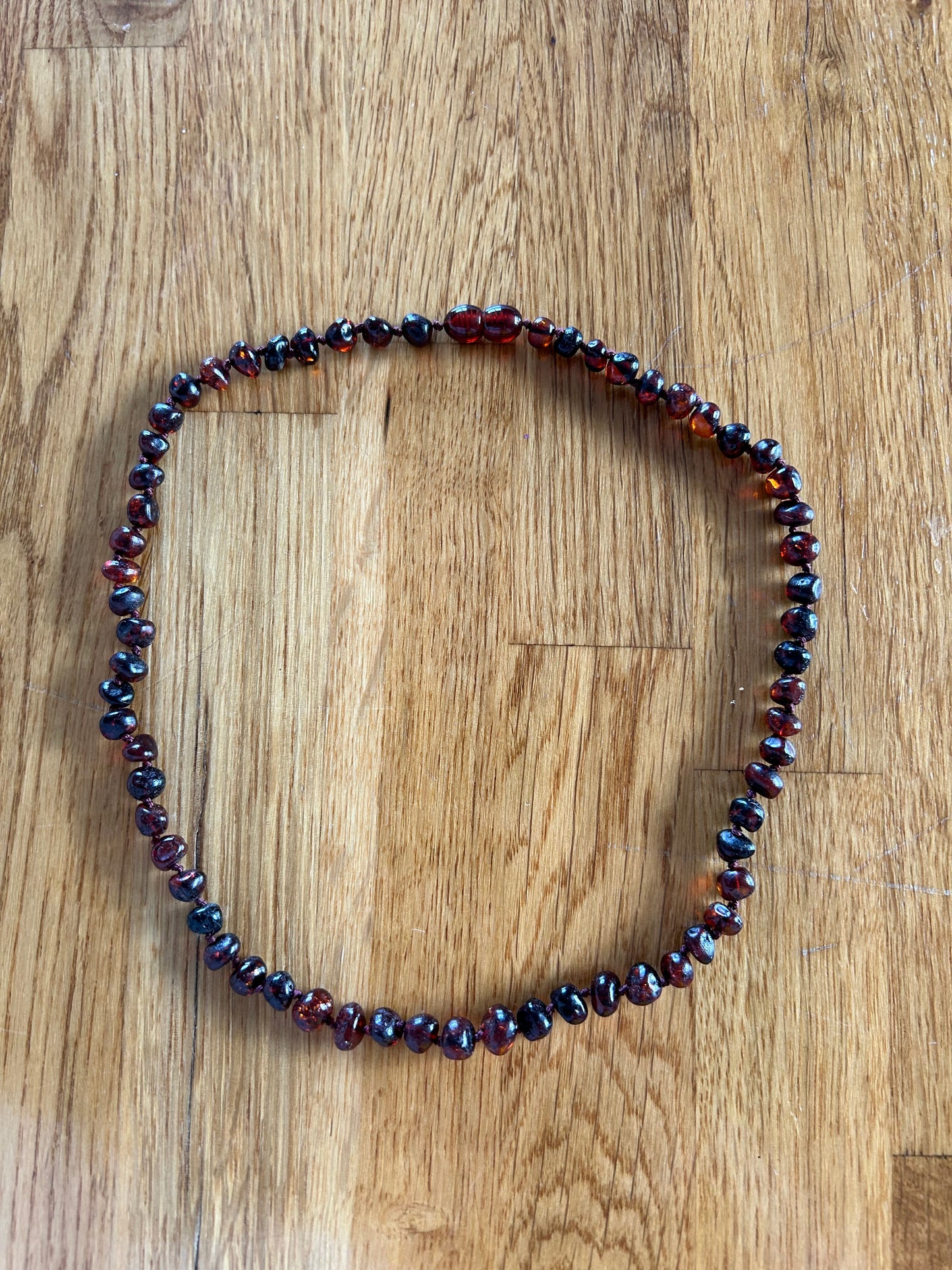 Dark amber necklace