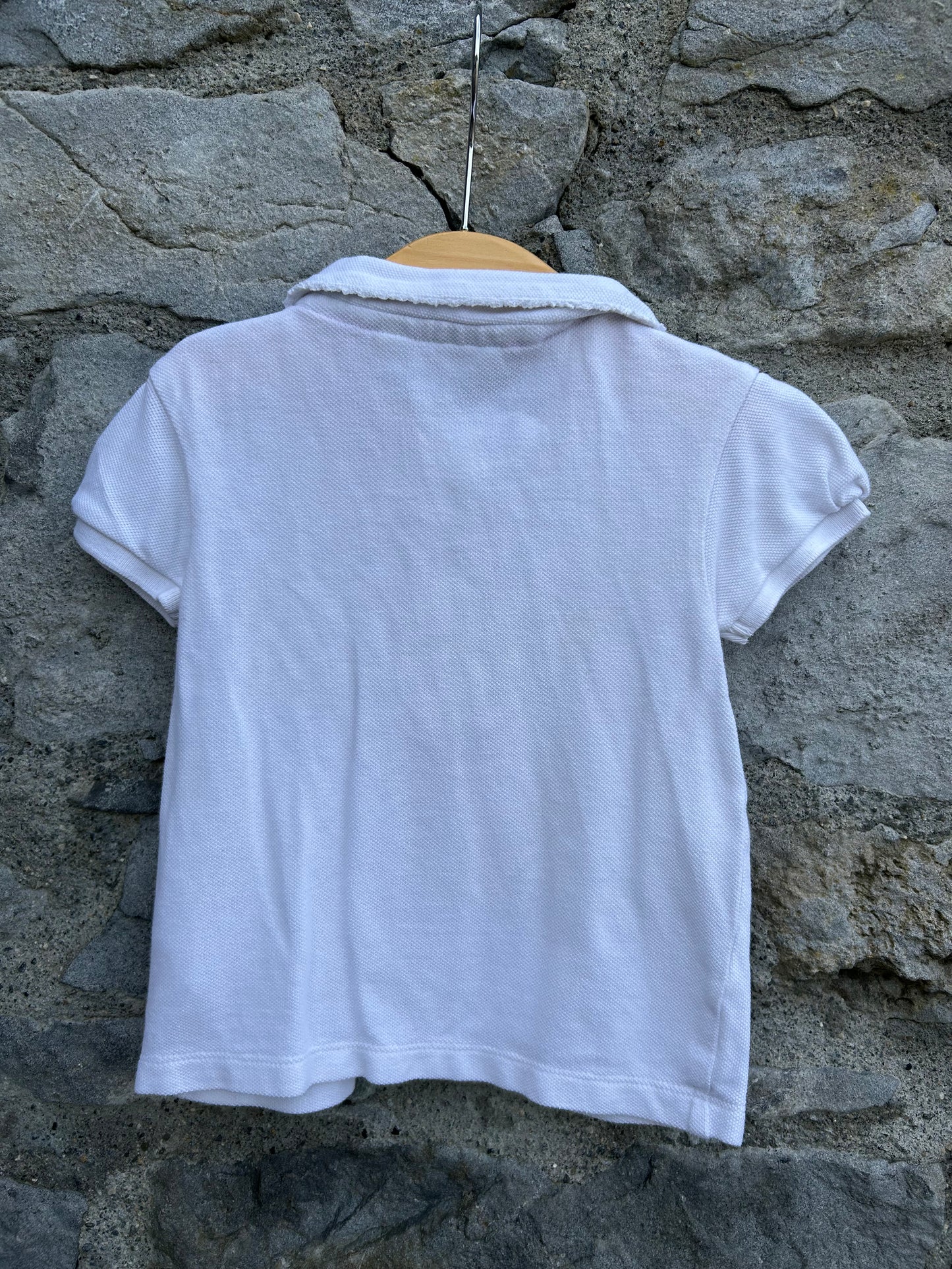 White polo shirt  18m (86cm)