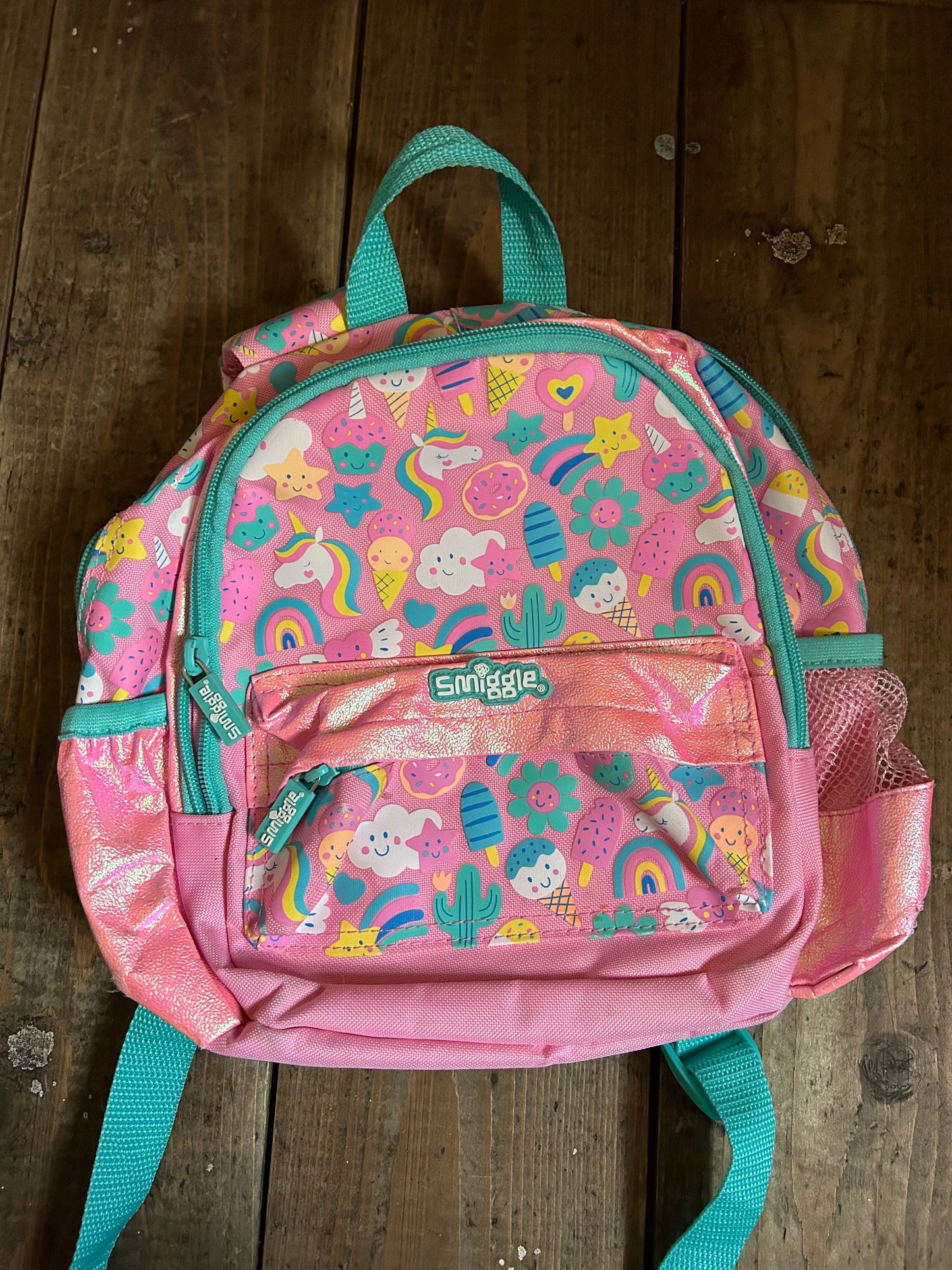 Pink backpack