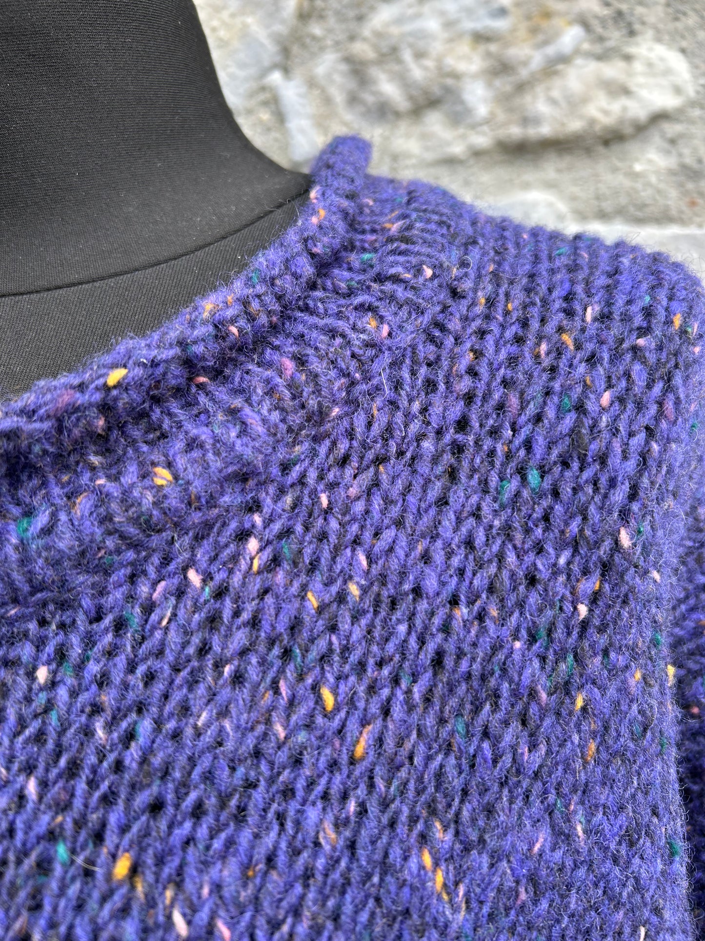 Blue melange jumper XL