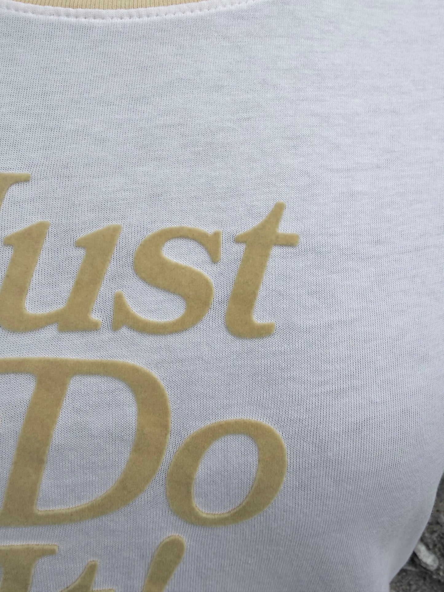 Just do it White t-shirt uk 6-8