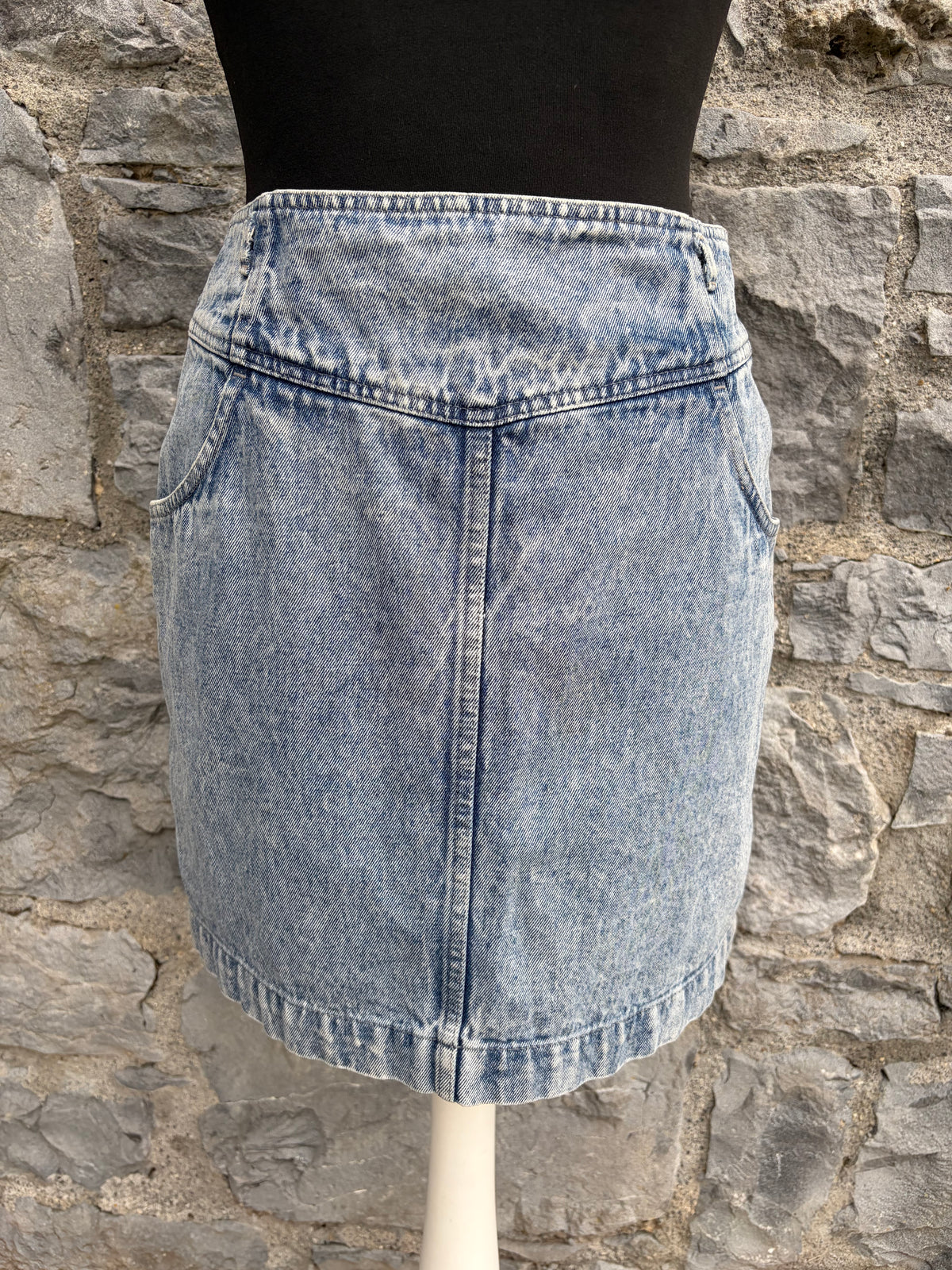 80s denim pencil skirt uk 8