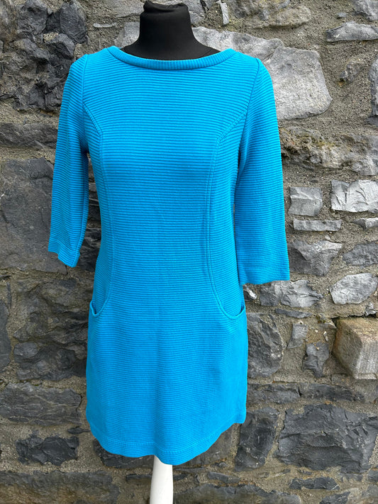 Blue ribbed dress uk 10