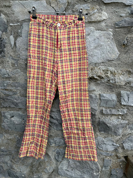 Red&yellow check pants 11-12y (146-152cm)