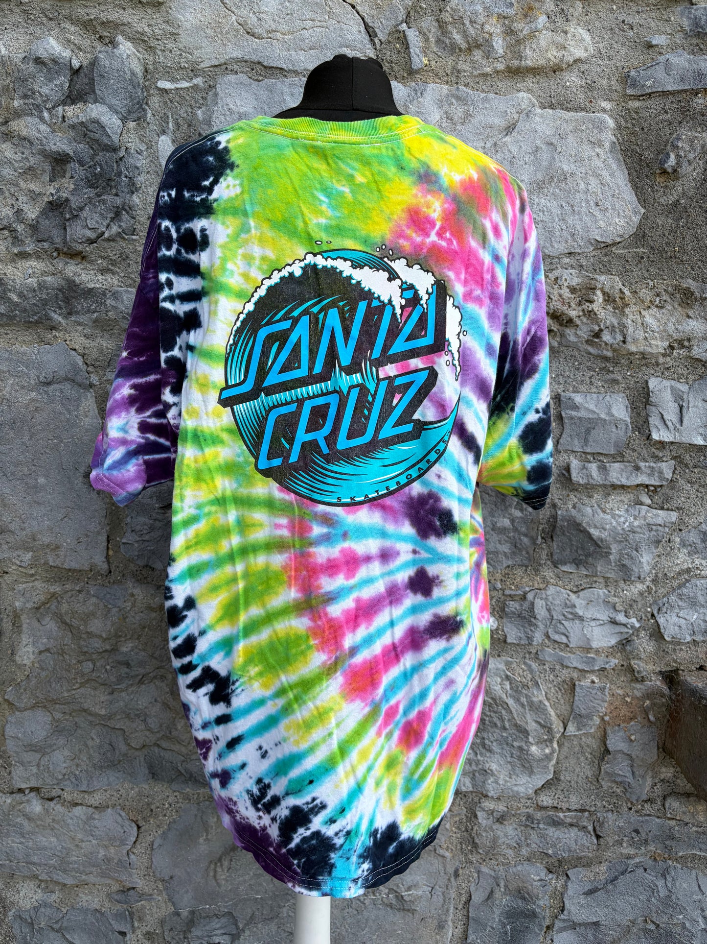 90s tie dye Sant Cruz T-shirt XL