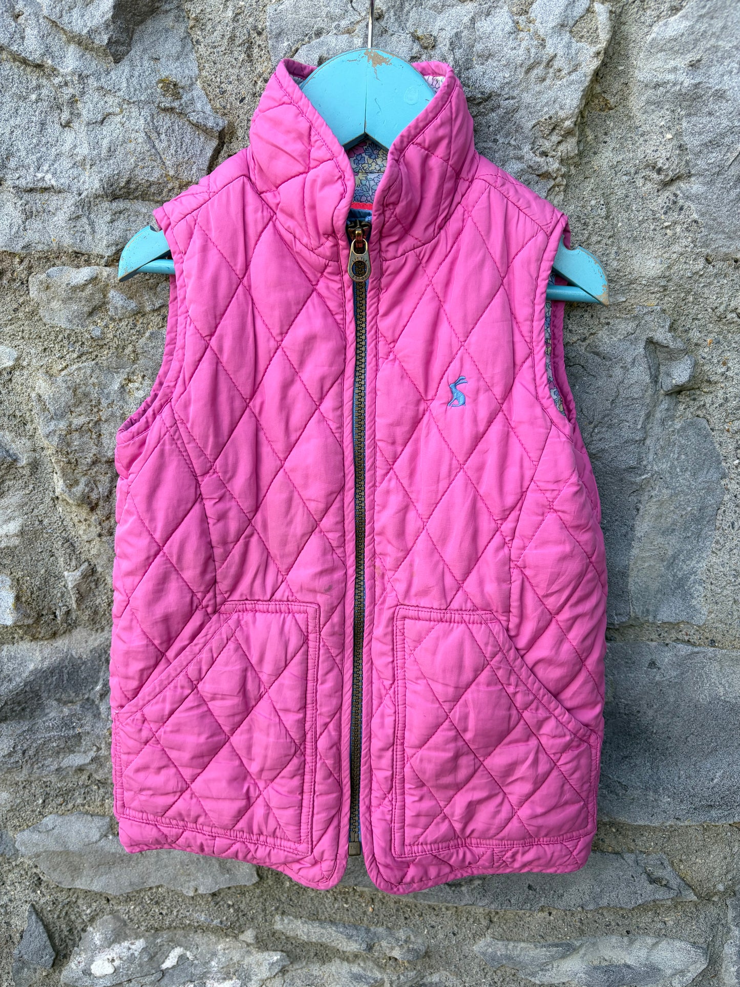 Pink quilted gilet  4y (104cm)