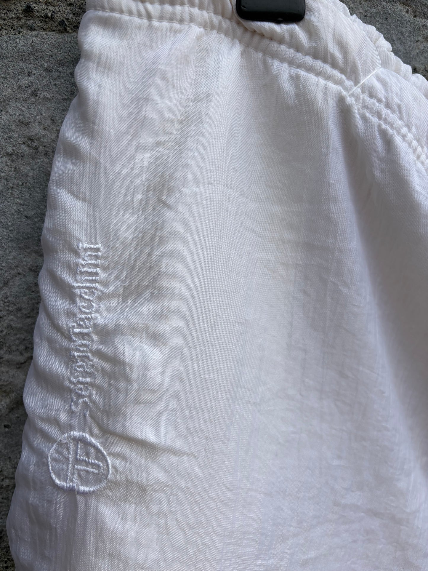 80s white shell track pants Medium