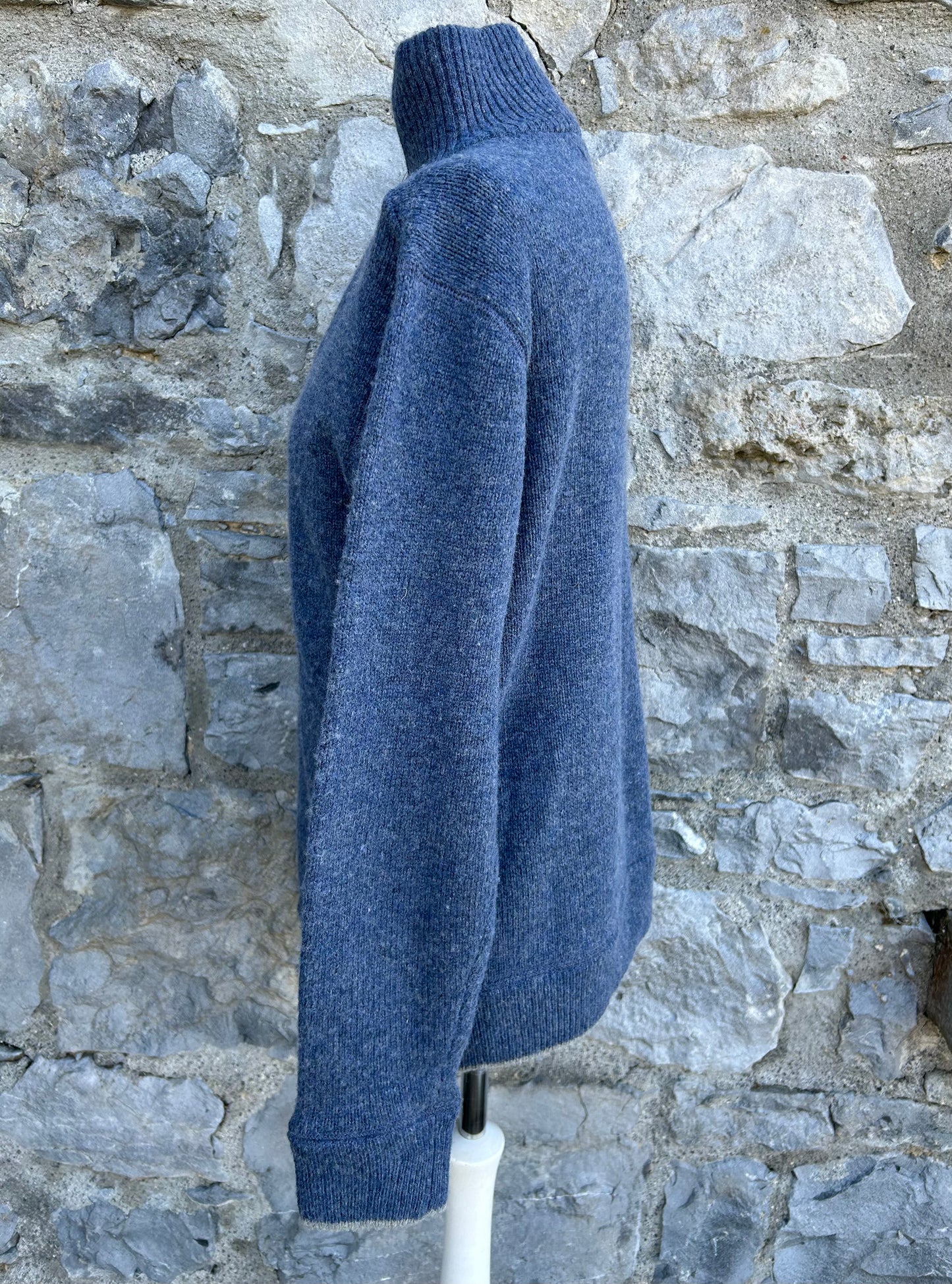 Greyish blue woolly jumper Small