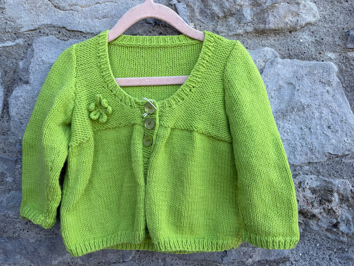 Green cardigan  18-24m (86-92cm)