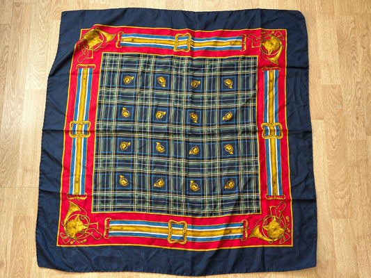 Navy&red scarf