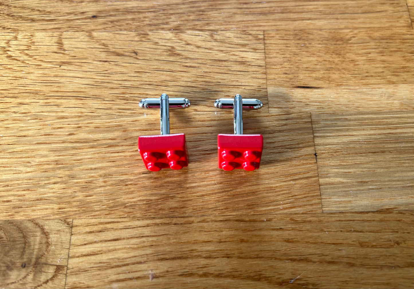 LEGO Red block cufflinks