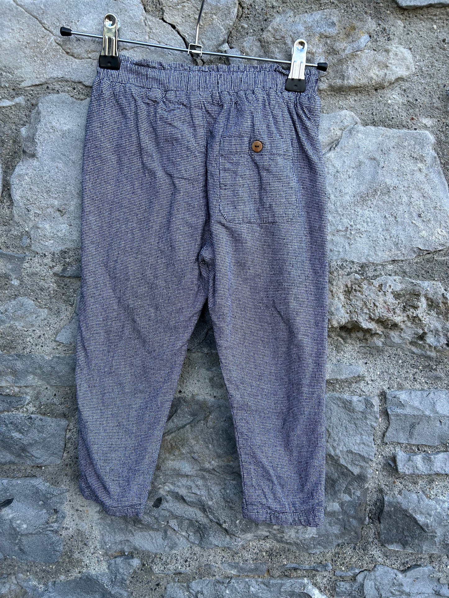 Small houndstooth print pants  3-4y (98-104cm)