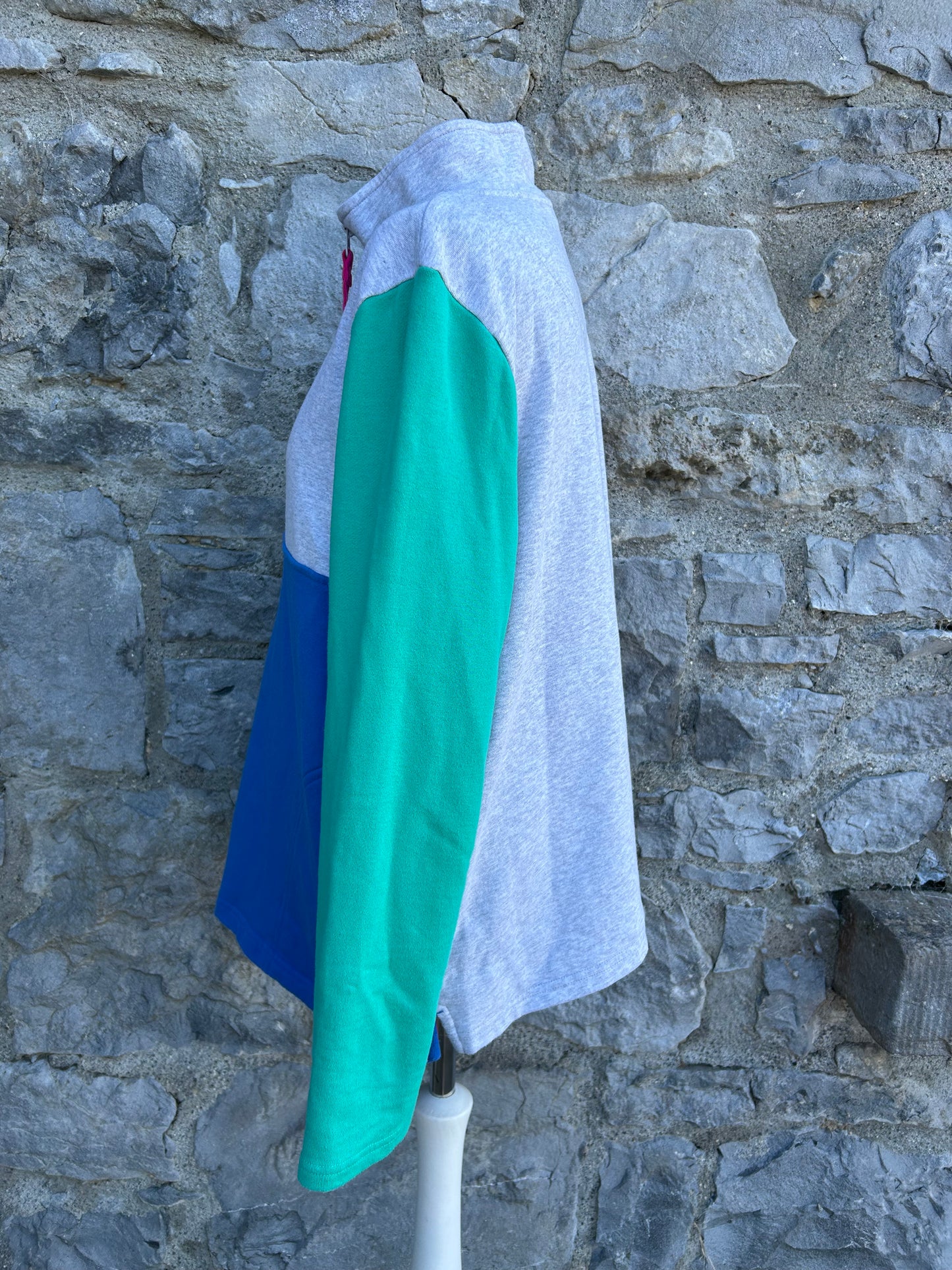 Block colours half zip uk 14-16